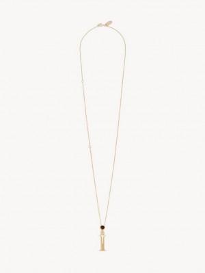 Chloe Alphabet With Pendant Halskæder Guld | CHE-SR14347