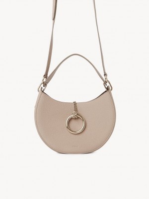 Chloe Arlène Small Hobo Crossbody Taske Beige | CHE-SR13575