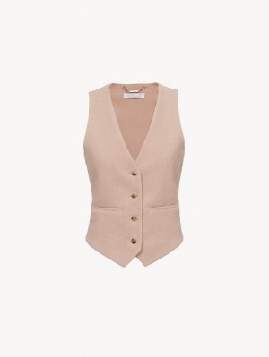 Chloe Classic Vest Jakker Lyserød | CHE-SR13805