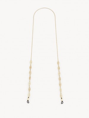 Chloe Darcey Blonder Eyew Chain Øreringe Guld | CHE-SR14433