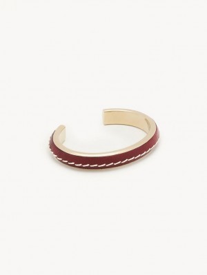 Chloe Edith Cuff Armbånd Bordeaux | CHE-SR14397