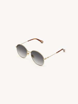 Chloe Faith Solbriller Guld Grå | CHE-SR14510