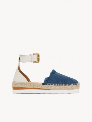 Chloe Glyn Espadrillos Sandaler Dyb Blå | CHE-SR14819