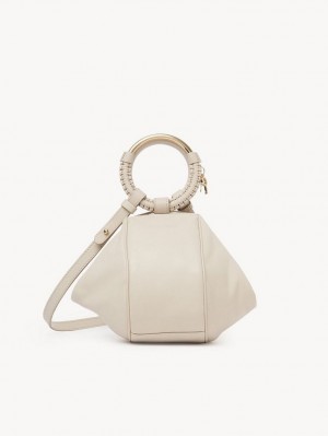 Chloe Hana Wristlet Mini Tasker Beige | CHE-SR14774