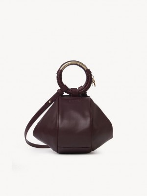 Chloe Hana Wristlet Mini Tasker Bordeaux | CHE-SR14772