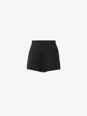 Chloe High-waisted Mini Shorts Sort | CHE-SR14007