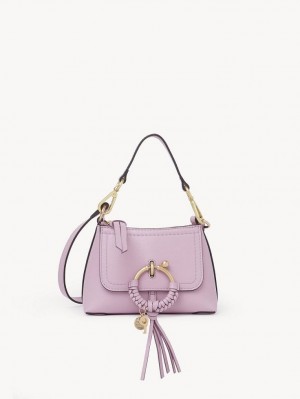 Chloe Joan Mini Skuldertasker Lavendel Hvide | CHE-SR14686