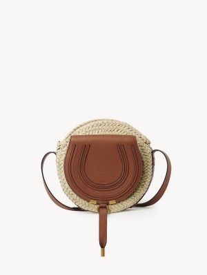 Chloe Marcie Basket Crossbody Taske Brune | CHE-SR13478