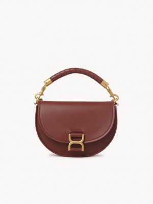 Chloe Marcie Chain Flap Crossbody Taske Brune | CHE-SR13461