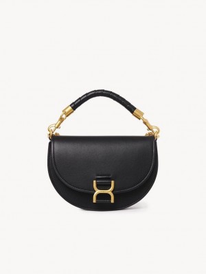 Chloe Marcie Chain Flap Crossbody Taske Sort | CHE-SR13591