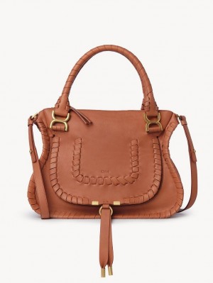 Chloe Marcie Double Carry Crossbody Taske Orange | CHE-SR13480