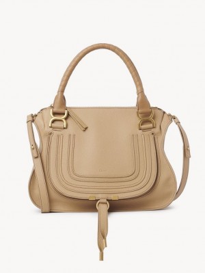 Chloe Marcie Double Carry Crossbody Taske Brune | CHE-SR13583