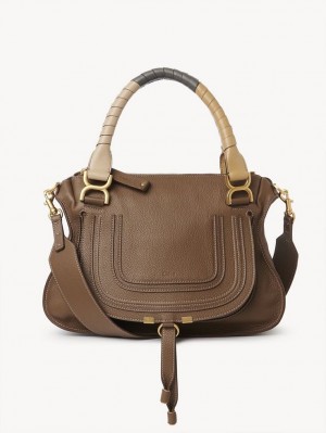 Chloe Marcie Double Carry Skuldertasker Brune | CHE-SR13439