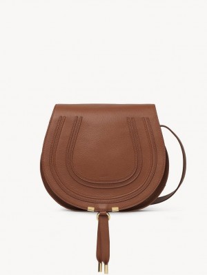 Chloe Marcie Medium Crossbody Taske Brune | CHE-SR13508