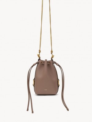 Chloe Marcie Micro Bucket Crossbody Taske Brune | CHE-SR13613