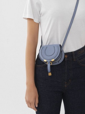 Chloe Marcie Nano Crossbody Taske Dyb Blå | CHE-SR13516