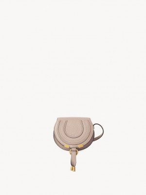 Chloe Marcie Nano Saddle Mini Tasker Beige | CHE-SR13696