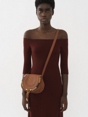 Chloe Marcie Small Crossbody Taske Brune | CHE-SR13474