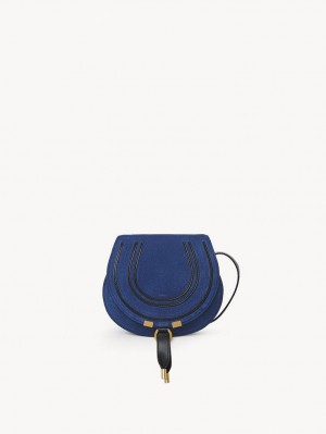 Chloe Marcie Small Crossbody Taske Dyb Blå | CHE-SR13542