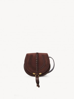 Chloe Marcie Small Saddle Skuldertasker Rød | CHE-SR13415