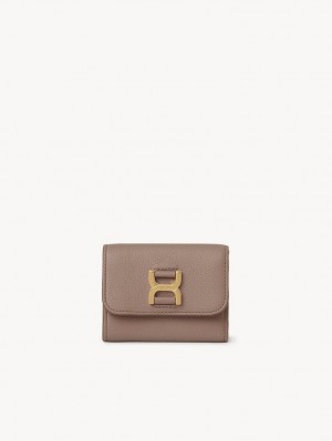 Chloe Marcie Small Tri-fold Lille Pung Brune | CHE-SR14296