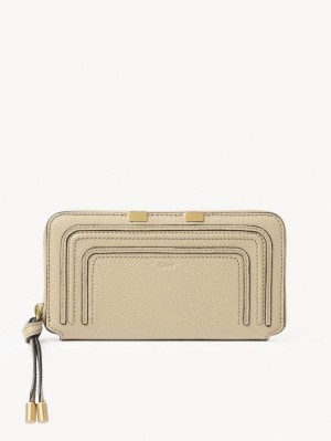 Chloe Marcie Zippered Stor Pung Beige | CHE-SR14304