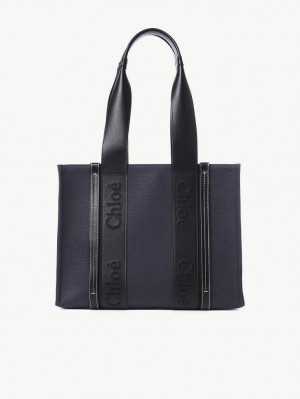 Chloe Medium Woody Muleposer Dyb Blå | CHE-SR13391