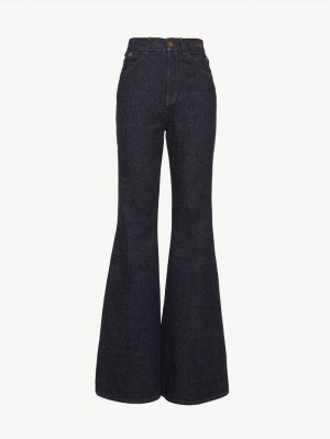 Chloe Merapi Flare Jeans Mørkeblå | CHE-SR13993