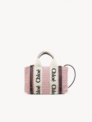 Chloe Mini Woody Crossbody Taske Lyserød | CHE-SR13464