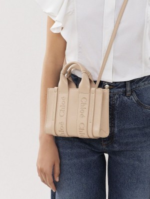 Chloe Mini Woody Crossbody Taske Lyserød | CHE-SR13562