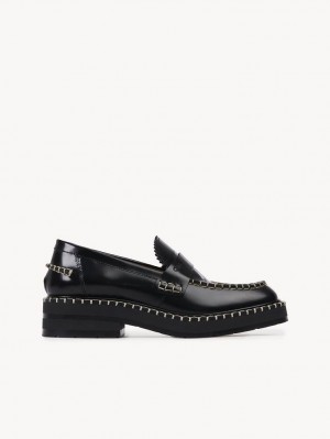 Chloe Noua Flade Loafer Sort | CHE-SR14245