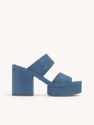 Chloe Odina High-heel Sandaler Dyb Blå | CHE-SR14166