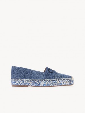 Chloe Piia Flade Espadrillos Blå | CHE-SR14153