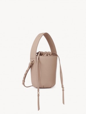 Chloe Sense Bucket Crossbody Taske Beige | CHE-SR13573