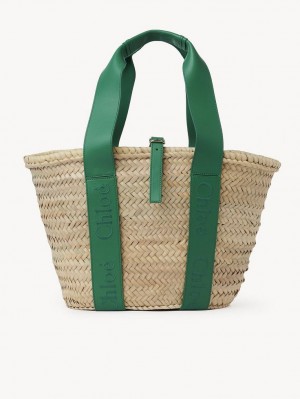 Chloe Sense Medium Basket Muleposer Grøn | CHE-SR13297