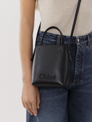 Chloe Sense Micro Crossbody Taske Sort | CHE-SR13582