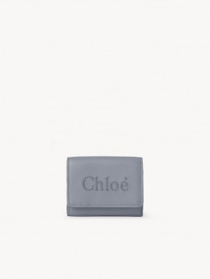 Chloe Sense Mini Tri-fold Lille Pung Blå | CHE-SR14275