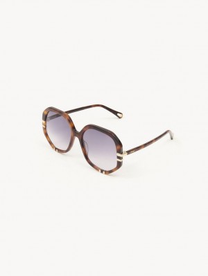 Chloe West Solbriller Blå | CHE-SR14559