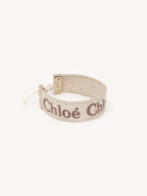 Chloe Woody Armbånd Beige Brune | CHE-SR14446