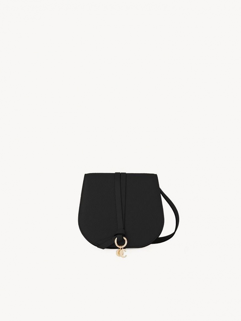 Chloe Alphabet Mini Crossbody Taske Sort | CHE-SR13487