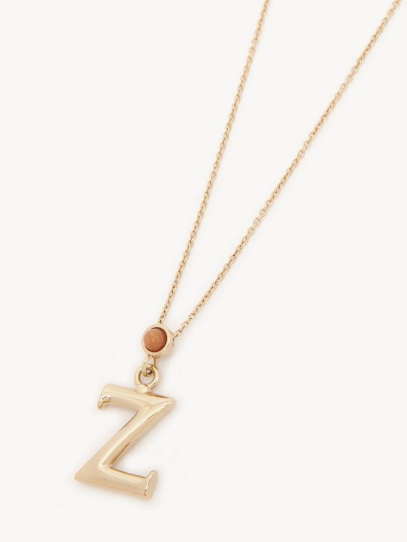 Chloe Alphabet With Pendant Halskæder Guld | CHE-SR14330