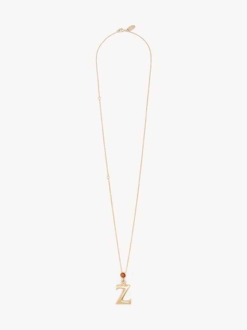 Chloe Alphabet With Pendant Halskæder Guld | CHE-SR14330