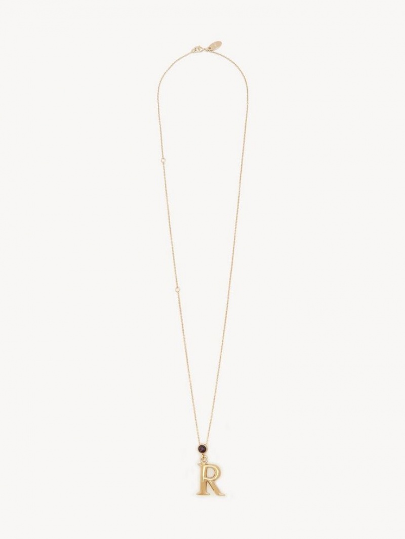 Chloe Alphabet With Pendant Halskæder Guld | CHE-SR14338