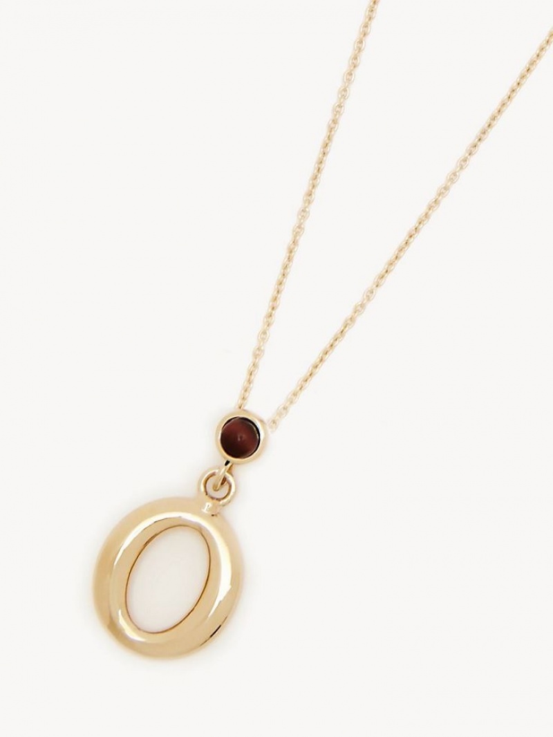 Chloe Alphabet With Pendant Halskæder Guld | CHE-SR14341