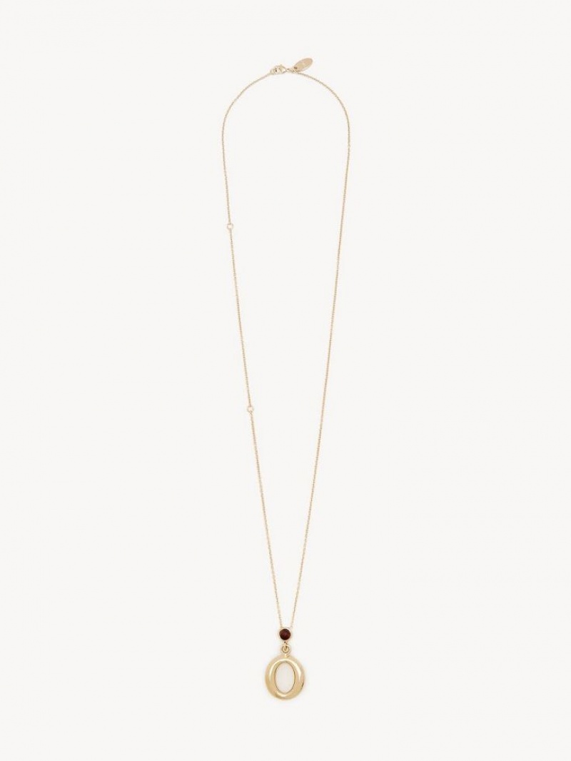 Chloe Alphabet With Pendant Halskæder Guld | CHE-SR14341