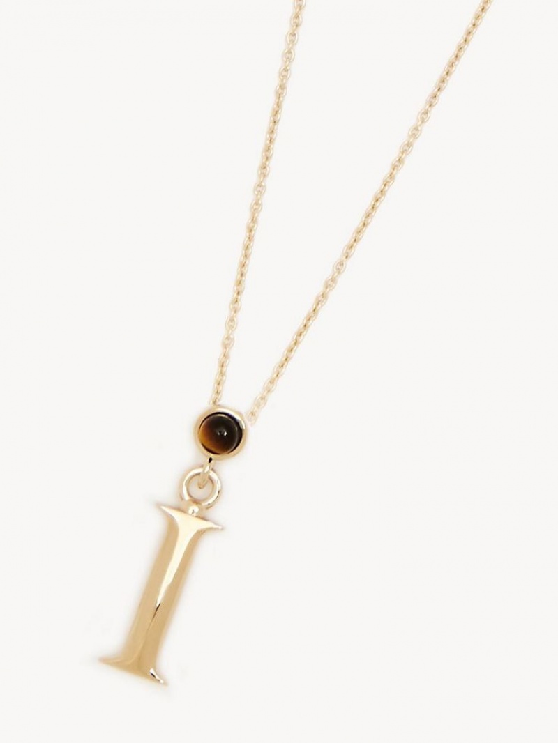 Chloe Alphabet With Pendant Halskæder Guld | CHE-SR14347