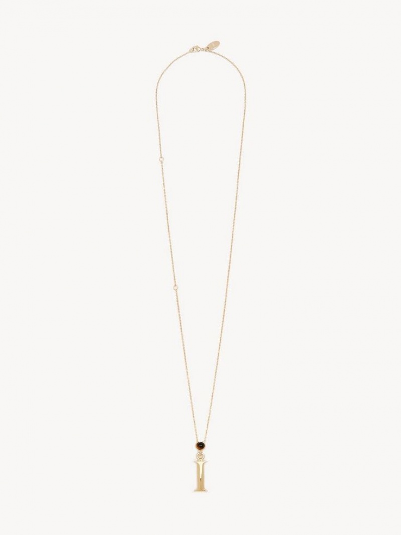 Chloe Alphabet With Pendant Halskæder Guld | CHE-SR14347