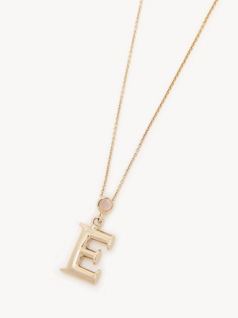 Chloe Alphabet With Pendant Halskæder Guld | CHE-SR14351