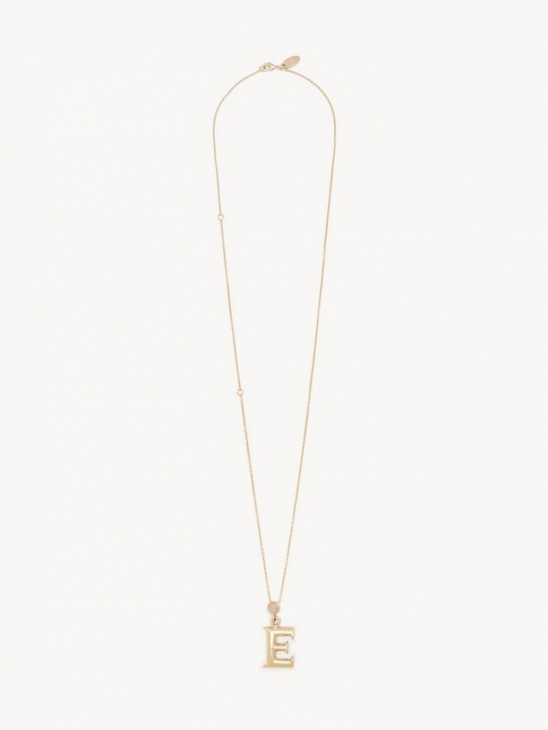 Chloe Alphabet With Pendant Halskæder Guld | CHE-SR14351