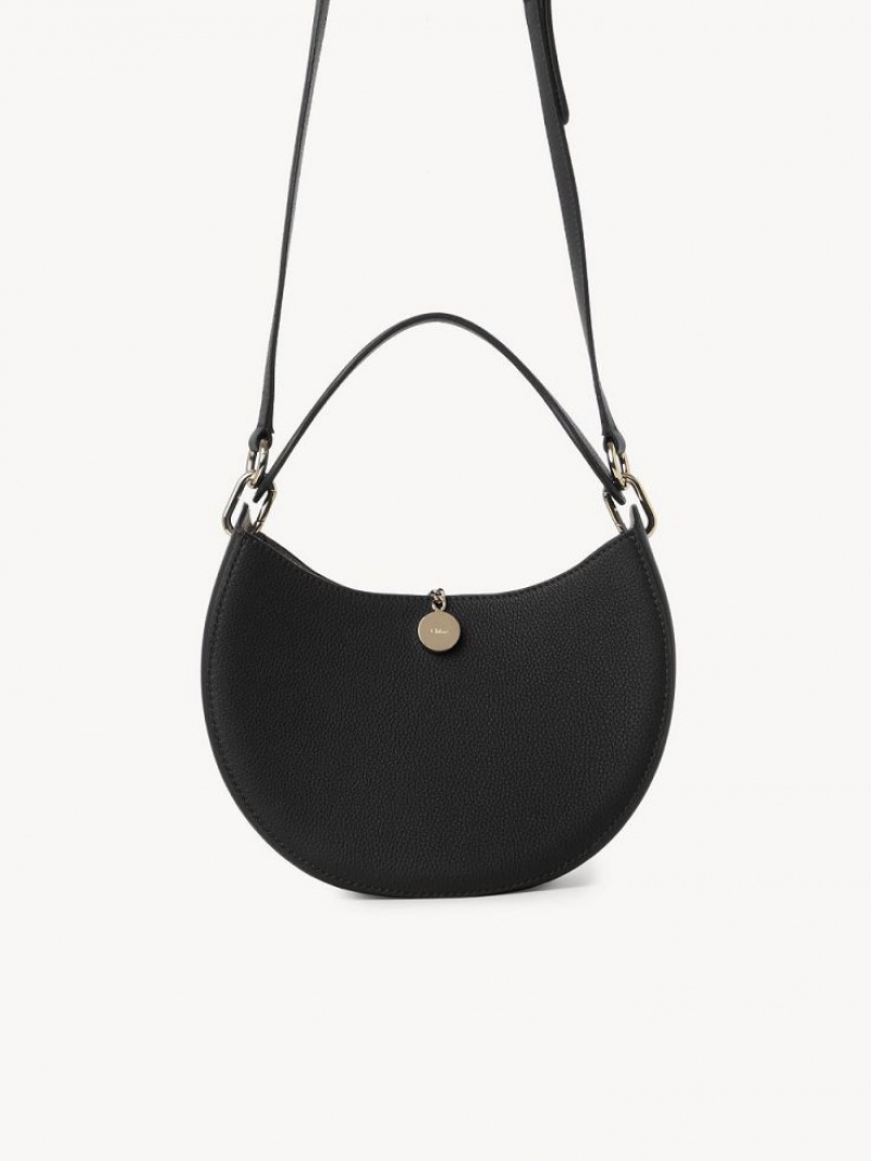 Chloe Arlène Small Hobo Crossbody Taske Sort | CHE-SR13605